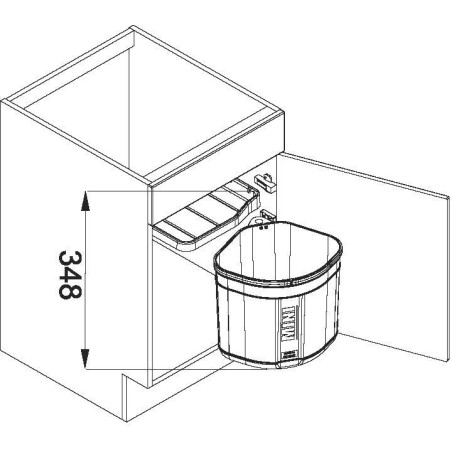Odpadkový koš Franke Sorter Mini, 17,5 l Odpadkový koš Franke Sorter Mini, 17,5 l