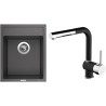 Set Sinks G8426 (dřez Classic 400 Pureblack 26 + baterie Mix 3 P Nanoblack N6) Set Sinks G8426 (dřez Classic 400 Pureblack 26 + baterie Mix 3 P Nanoblack N6)