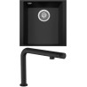 Set Sinks G259N6 (dřez Cube 340U Nanoblack N6 + baterie Comforta Nanoblack N6) Set Sinks G259N6 (dřez Cube 340U Nanoblack N6 + baterie Comforta Nanoblack N6)