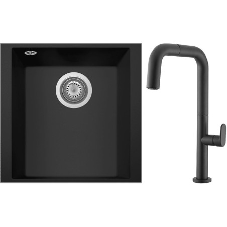 Set Sinks G258N6 (dřez Cube 340U Nanoblack N6 + baterie Eva P Nanoblack N6) Set Sinks G258N6 (dřez Cube 340U Nanoblack N6 + baterie Eva P Nanoblack N6)