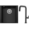 Set Sinks G258N6 (dřez Cube 340U Nanoblack N6 + baterie Eva P Nanoblack N6) Set Sinks G258N6 (dřez Cube 340U Nanoblack N6 + baterie Eva P Nanoblack N6)