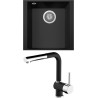 Set Sinks G257N6 (dřez Cube 340U Nanoblack N6 + baterie Mix 3 P Nanoblack N6) Set Sinks G257N6 (dřez Cube 340U Nanoblack N6 + baterie Mix 3 P Nanoblack N6)