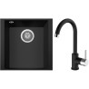Set Sinks G256N6 (dřez Cube 340U Nanoblack N6 + baterie Mix 35 Nanoblack N6) Set Sinks G256N6 (dřez Cube 340U Nanoblack N6 + baterie Mix 35 Nanoblack N6)
