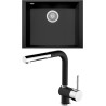 Set Sinks G261N6 (dřez Cube 490U Nanoblack N6 + baterie Mix 3 P Nanoblack N6) Set Sinks G261N6 (dřez Cube 490U Nanoblack N6 + baterie Mix 3 P Nanoblack N6)