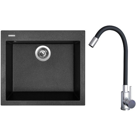 Set Sinks G22730 (dřez Cube 560 Granblack 30 + baterie Elasta Nerez/Černá) Set Sinks G22730 (dřez Cube 560 Granblack 30 + baterie Elasta Nerez/Černá)