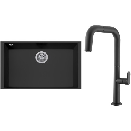 Set Sinks G266N6 (dřez Cube 690U Nanoblack N6 + baterie Eva P Nanoblack N6) Set Sinks G266N6 (dřez Cube 690U Nanoblack N6 + baterie Eva P Nanoblack N6)