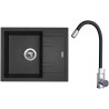 Set Sinks G20374 (dřez Linea 600 Metalblack 74 + baterie Elasta Nerez/Černá) Set Sinks G20374 (dřez Linea 600 Metalblack 74 + baterie Elasta Nerez/Černá)
