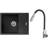 Set Sinks G24774 (dřez Perfecto 650 Metalblack 74 + baterie Elasta S Nerez/Černá) Set Sinks G24774 (dřez Perfecto 650 Metalblack 74 + baterie Elasta S Nerez/Černá)