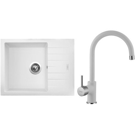 Set Sinks G10828 (dřez Perfecto 650 Milk 28 + baterie Vitalia Milk 28) Set Sinks G10828 (dřez Perfecto 650 Milk 28 + baterie Vitalia Milk 28)