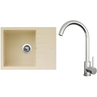 Set Sinks G24650 (dřez Perfecto 650 Sahara 50 + baterie Arco Celonerezová)