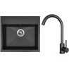 Set Sinks G23630 (dřez Solo 560 Granblack 30 + baterie Arco Černá matná) Set Sinks G23630 (dřez Solo 560 Granblack 30 + baterie Arco Černá matná)