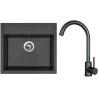 Set Sinks G23626 (dřez Solo 560 Pureblack 26 + baterie Arco Černá matná) Set Sinks G23626 (dřez Solo 560 Pureblack 26 + baterie Arco Černá matná)