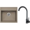 Set Sinks G23654 (dřez Solo 560 Truffle 54 + baterie Arco Černá matná) Set Sinks G23654 (dřez Solo 560 Truffle 54 + baterie Arco Černá matná)