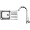 Set Sinks N148 (dřez Star 860 XXL V 0,7mm, matný + baterie Arco Celonerezová) Set Sinks N148 (dřez Star 860 XXL V 0,7mm, matný + baterie Arco Celonerezová)
