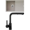 Set Sinks G25529 (dřez Ultima 790 Avena 29 + baterie Enigma S Černá matná) Set Sinks G25529 (dřez Ultima 790 Avena 29 + baterie Enigma S Černá matná)