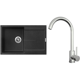 Set Sinks G25230 (dřez Ultima 790 Granblack 30 + baterie Arco Celonerezová)