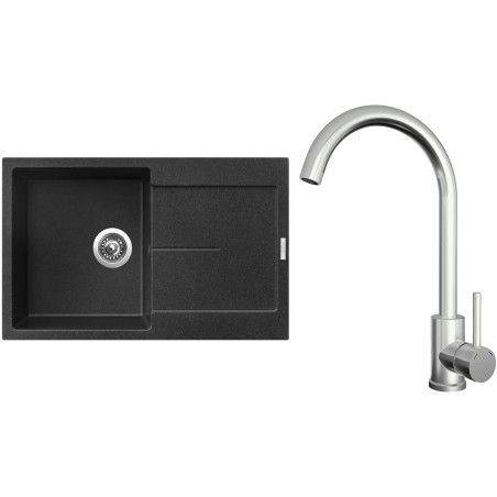 Set Sinks G25230 (dřez Ultima 790 Granblack 30 + baterie Arco Celonerezová) Set Sinks G25230 (dřez Ultima 790 Granblack 30 + baterie Arco Celonerezová)