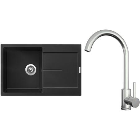 Set Sinks G25226 (dřez Ultima 790 Pureblack 26 + baterie Arco Celonerezová) Set Sinks G25226 (dřez Ultima 790 Pureblack 26 + baterie Arco Celonerezová)