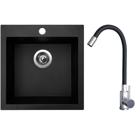 Set Sinks G20130 (dřez Viva 455 Granblack 30 + baterie Elasta Nerez/Černá) Set Sinks G20130 (dřez Viva 455 Granblack 30 + baterie Elasta Nerez/Černá)