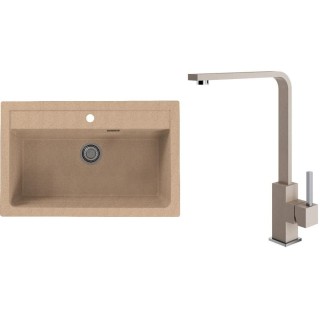 Set Alveus (dřez Atrox 40 Beige 55 + baterie Afra Beige 55)