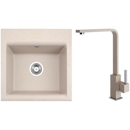 Set Alveus (dřez Gem 10 Beige 55 + baterie Afra Beige 55) Set Alveus (dřez Gem 10 Beige 55 + baterie Afra Beige 55)