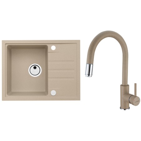 Set Alveus (dřez Intermezzo 30 Beige 55 + baterie Delos Beige 55)
