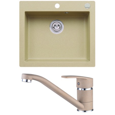Set Alveus (dřez Cortina 160 Beige 55 + baterie Nina Beige 55) Set Alveus (dřez Cortina 160 Beige 55 + baterie Nina Beige 55)