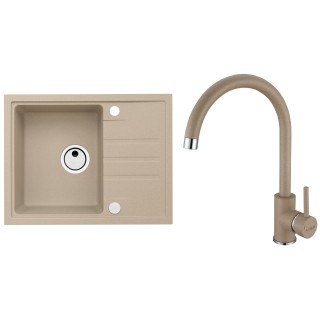 Set Alveus (dřez Intermezzo 30 Beige 55 + baterie Roxa Beige 55)