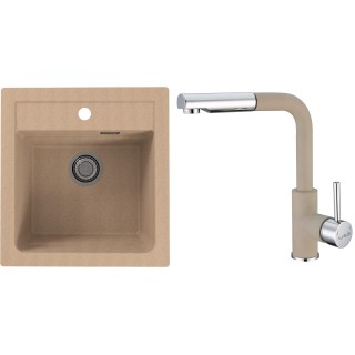 Set Alveus (dřez Atrox 20 Beige 55 + baterie Siros Beige 55)