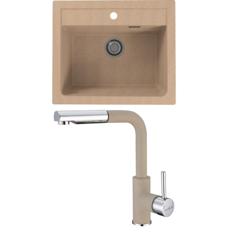Set Alveus (dřez Atrox 30 Beige 55 + baterie Siros Beige 55) Set Alveus (dřez Atrox 30 Beige 55 + baterie Siros Beige 55)