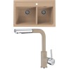 Set Alveus (dřez Atrox 50 Beige 55 + baterie Siros Beige 55) Set Alveus (dřez Atrox 50 Beige 55 + baterie Siros Beige 55)