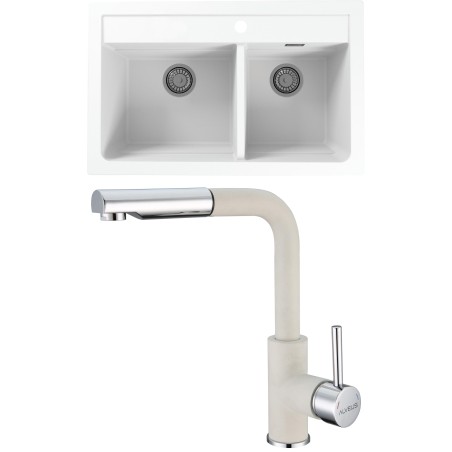 Set Alveus (dřez Atrox 50 White 11 + baterie Siros White 11) Set Alveus (dřez Atrox 50 White 11 + baterie Siros White 11)