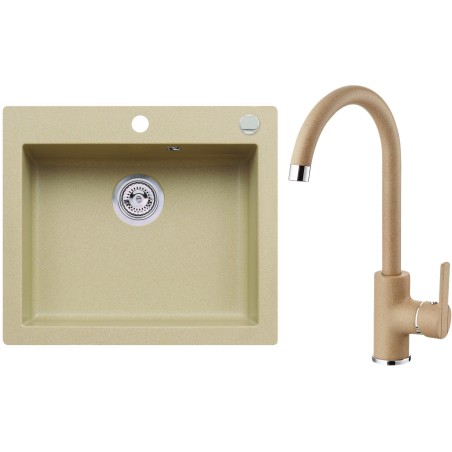 Set Alveus (dřez Cortina 160 Beige 55 + baterie Tonia Beige 55) Set Alveus (dřez Cortina 160 Beige 55 + baterie Tonia Beige 55)