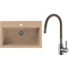 Set Alveus (dřez Atrox 40 Beige 55 + baterie Mintas Béžová/Kartáčovaná ocel) Set Alveus (dřez Atrox 40 Beige 55 + baterie Mintas Béžová/Kartáčovaná ocel)