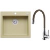 Set Alveus (dřez Cortina 160 Beige 55 + baterie Mintas Béžová/Chrom) Set Alveus (dřez Cortina 160 Beige 55 + baterie Mintas Béžová/Chrom)