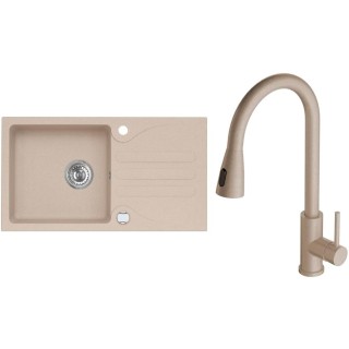 Set Alveus (dřez Galapagos 30 Beige 55 + baterie Primrose - PS Beige 55)