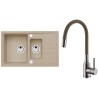 Set Alveus (dřez Intermezzo 70 Beige 55 + baterie Mintas Béžová/Kartáčovaná ocel) Set Alveus (dřez Intermezzo 70 Beige 55 + baterie Mintas Béžová/Kartáčovaná ocel)