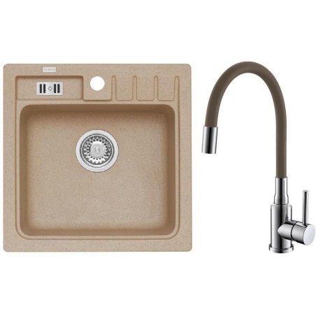 Set Alveus (dřez Niagara 20 Beige 55 + baterie Mintas Béžová/Chrom) Set Alveus (dřez Niagara 20 Beige 55 + baterie Mintas Béžová/Chrom)