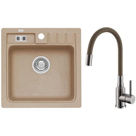 Set Alveus (dřez Niagara 20 Beige 55 + baterie Mintas Béžová/Kartáčovaná ocel) Set Alveus (dřez Niagara 20 Beige 55 + baterie Mintas Béžová/Kartáčovaná ocel)