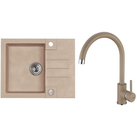 Set Alveus (dřez Rock 30 Beige 55 + baterie Roxa Beige 55)