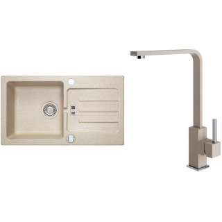Set Alveus (dřez Victoria 30 Beige 55 + baterie Afra Beige 55)