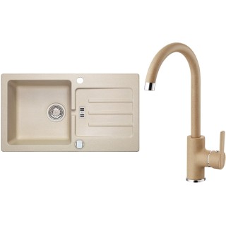 Set Alveus (dřez Victoria 30 Beige 55 + baterie Tonia Beige 55)