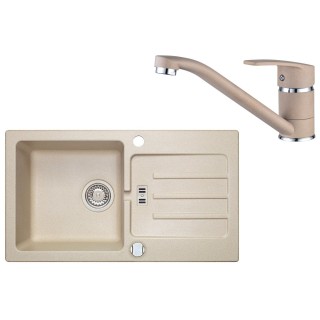 Set Alveus (dřez Victoria 30 Beige 55 + baterie Nina Beige 55)