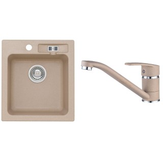 Set Alveus (dřez Victoria 20 Beige 55 + baterie Nina Beige 55)