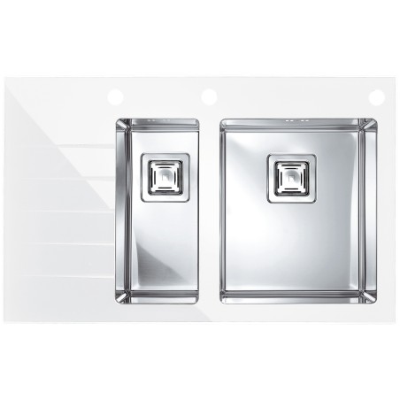 Kuchyňský dřez Alveus Crystalix 20 bílá/satin, pravý Kuchyňský dřez Alveus Crystalix 20 bílá/satin, pravý