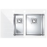 Kuchyňský dřez Alveus Crystalix 20 bílá/satin, pravý Kuchyňský dřez Alveus Crystalix 20 bílá/satin, pravý