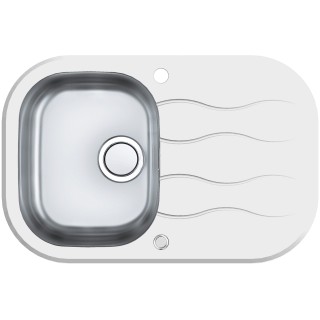 Kuchyňský dřez Alveus Wave 20 UP bílá/satin