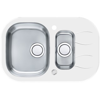 Kuchyňský dřez Alveus Wave 30 UP bílá/satin