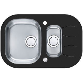 Kuchyňský dřez Alveus Wave 30 UP černá/satin