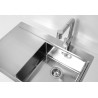 Kuchyňský dřez Alveus Pure 40 QC Satin, pravý Kuchyňský dřez Alveus Pure 40 QC Satin, pravý